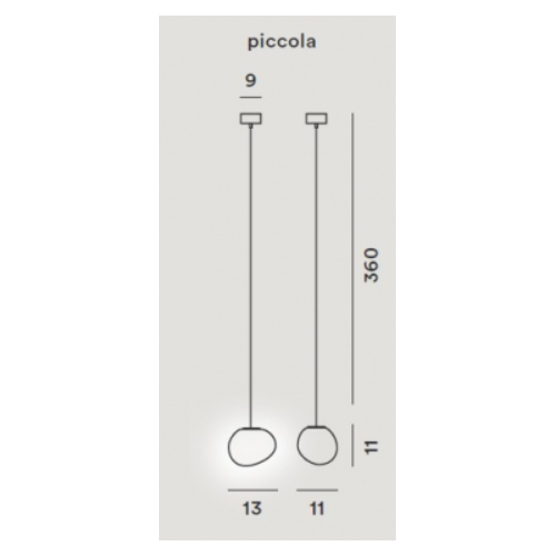 Foscarini Gregg - Sospensione; dimensioni