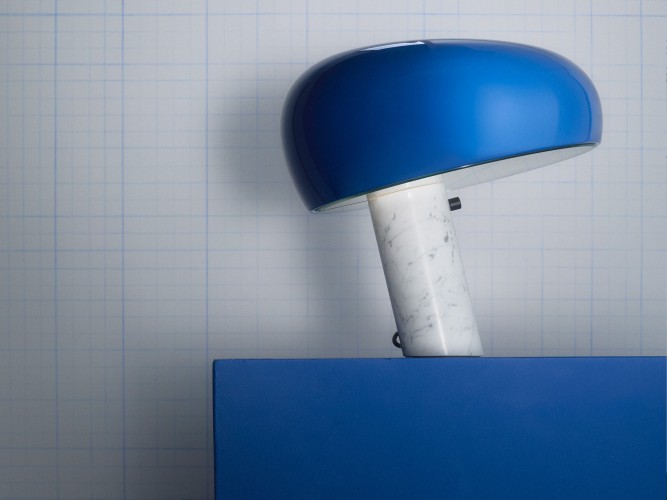 Flos Snoopy, design Castiglioni, 1967, Blu Navy
