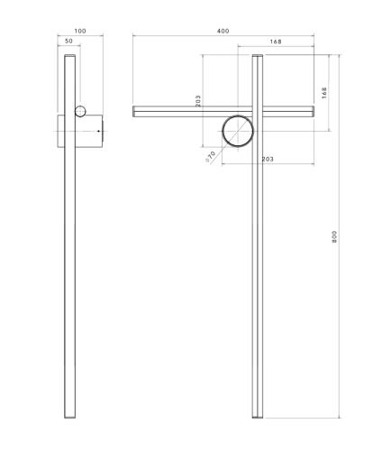 Flos Coordinates 2, misure