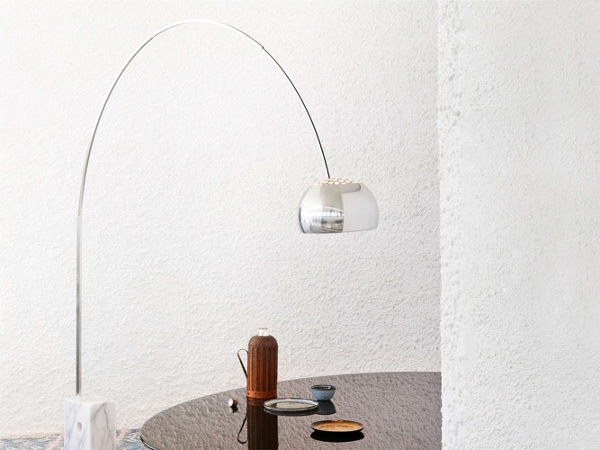 Flos Arco E27, design Castiglioni, 1962