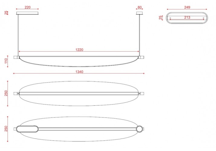 Tooy Thula Sospensione; dimensioni