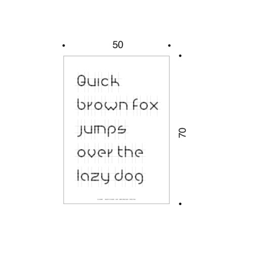 Danese Milano The Alphabet; dimensioni