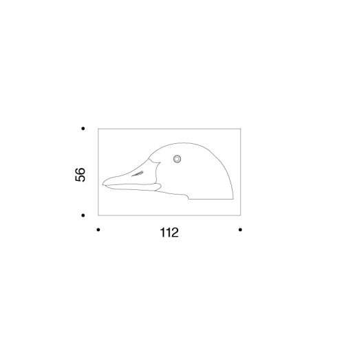 Danese Milano. Otto, l'Oca. DImensioni