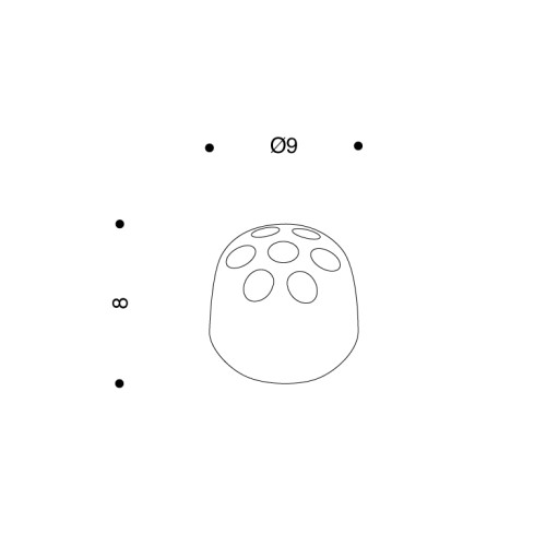 Danese Milano Dedalino; dimensioni