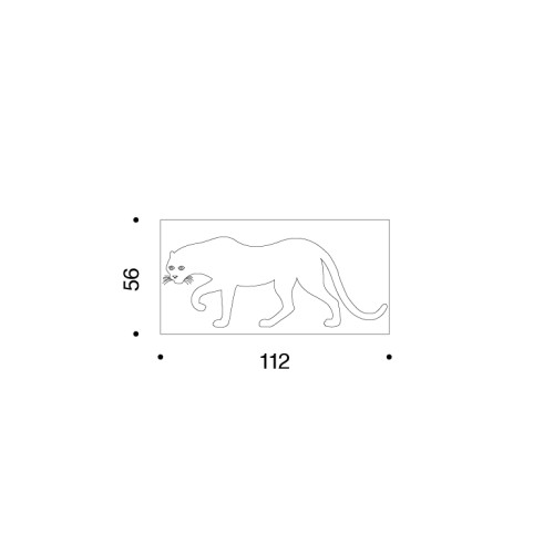 Danese Milano la Pantera, dimensioni