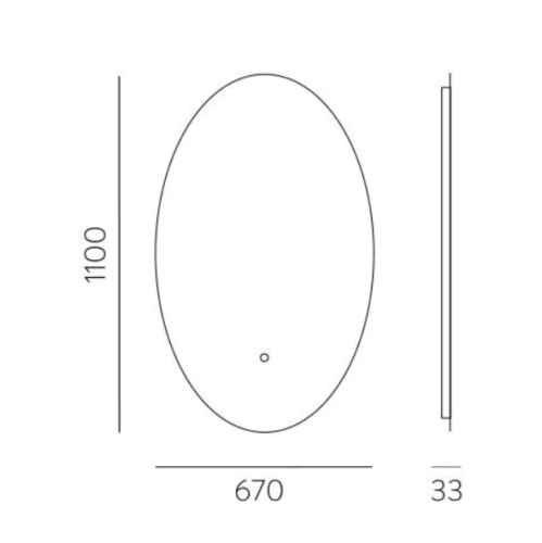 ACB Iluminaciòn Specchio Adriana; dimensioni