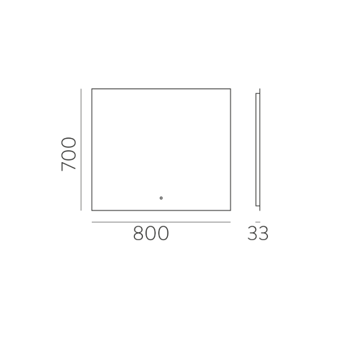 ACB Iluminaciòn Specchio Estela; dimensioni