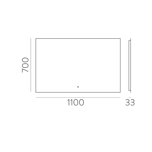 ACB Iluminaciòn Specchio Estela; dimensioni