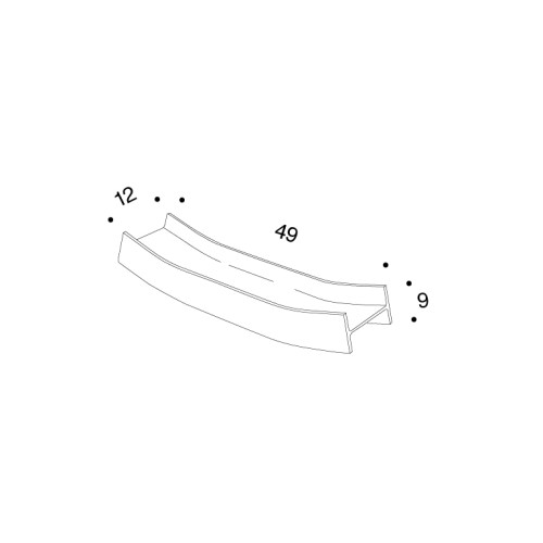 Putrella, Design Enzo Mari; dimensioni