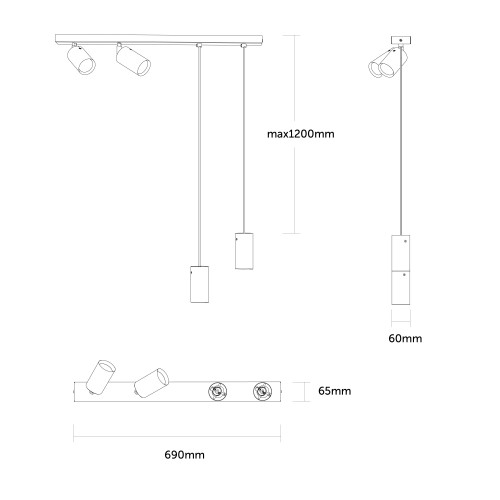 Lumicom Hybrid; dimensioni