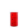 Kartell Componibili, 3 elementi, Rosso