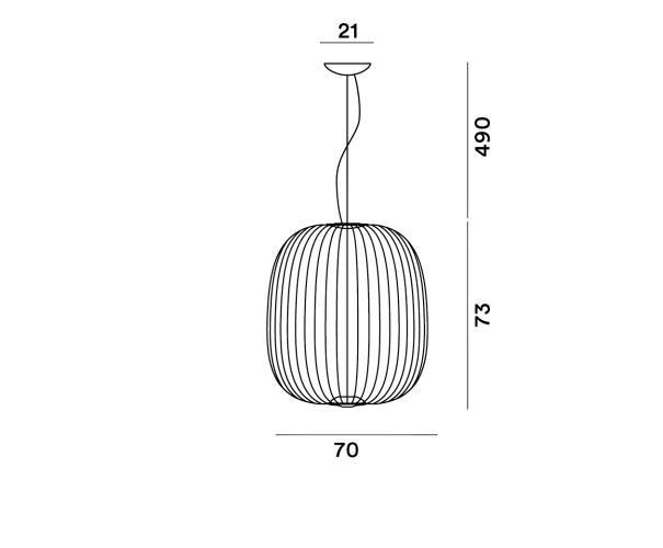 Foscarini Spokes 2 Large, dimensioni