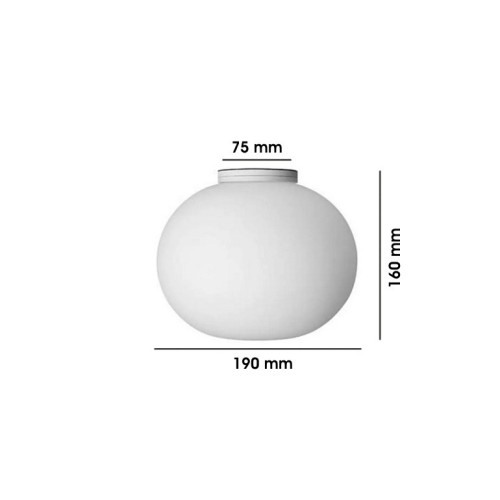 Flos Glo-Ball C/W Zero - dimensione