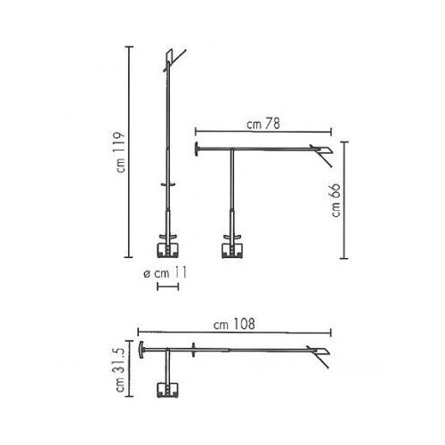 Artemide Tizio - size