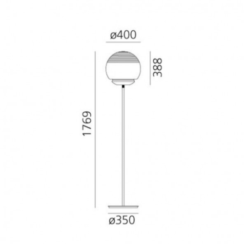Artemide Vitruvio Floor - size
