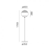 Artemide Vitruvio Floor - size