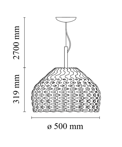 Flos Tatou Suspension 2 - size