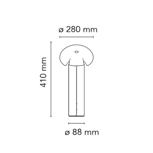Flos Chiara Table - size