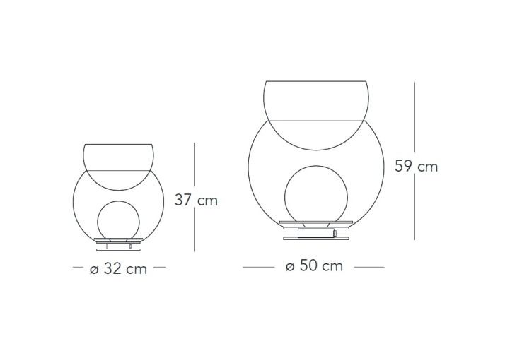 Fontana Arte Giova - size