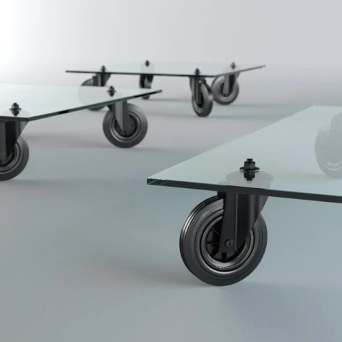 Fontana Arte Tavolo Con Ruote