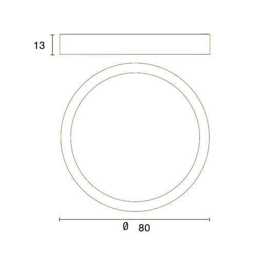 Affralux Band Diodi, 80cm, Dimensioni