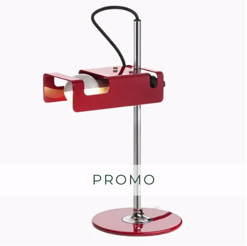 Oluce Mini Spider, Design Joe Colombo ROSSO - PROMO