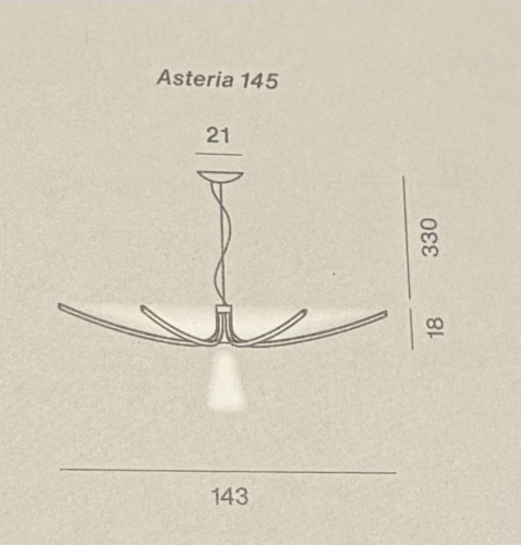 Foscarini Asteria - size