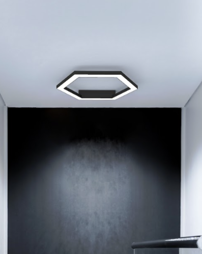 Lumicom Esagono Plafoniera Ø40