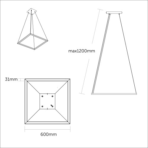 Lumicom Frame M, Sospensione