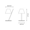 Artemide La Petite, tavolo; dimensioni