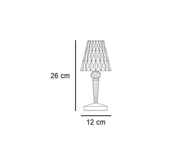 Kartell Battery Rosa - PROMO - size