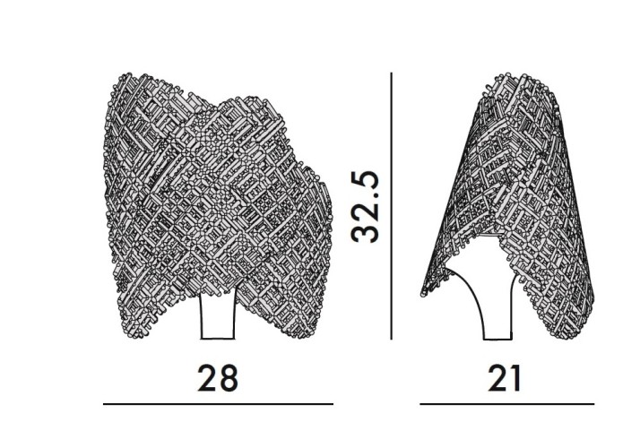 Kartell, Tea, dimensioni