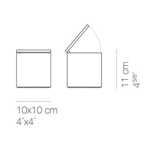 Cini&Nils Cuboluce, nero - size