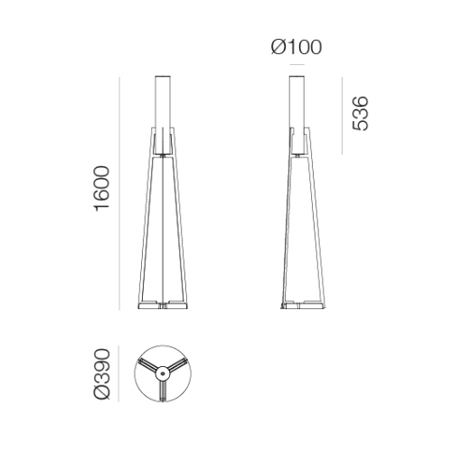 Artemide Criosfera Terra - size