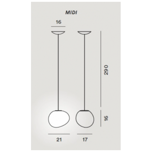 Foscarini Gregg - Sospensione; dimensioni