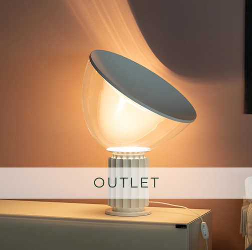 Flos Taccia Bianca, design Castiglioni, 1962 - OUTLET