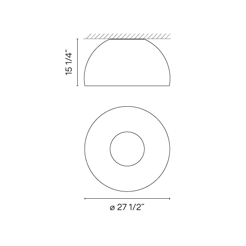 Vibia Duo, Grafite - PROMO - size