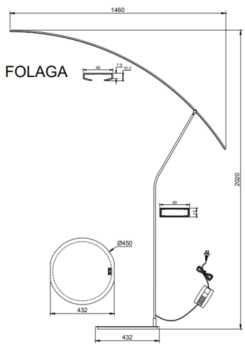 Ondaluce Folaga - size