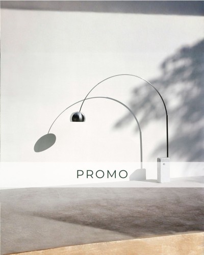 PROMO Flos Arco E27, design Castiglioni, 1962