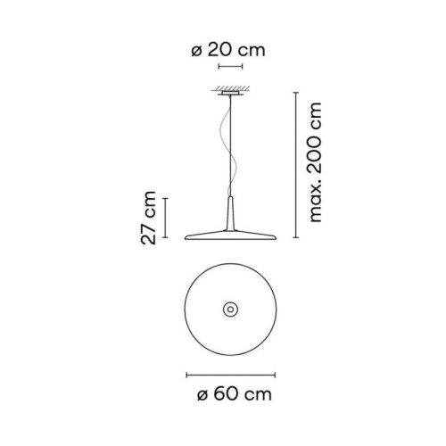 Vibia Skan 60cm Dimensioni