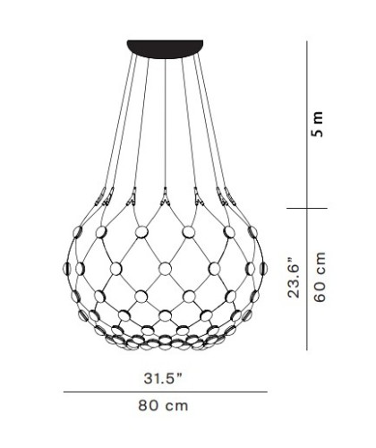 Luceplan Mesh ø80cm