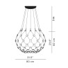 Luceplan Mesh ø80cm