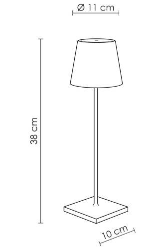 Zafferano Poldina Pro Ricaricabile - OUTLET, Dimensioni