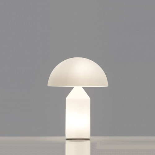 Oluce Atollo 236 piccolo; vetro Opale