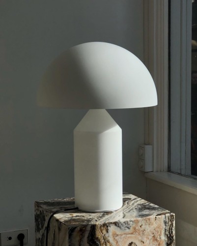 Oluce Atollo 235 - Vetro Opale