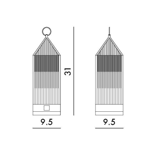 Kartell Lantern, Dimensioni