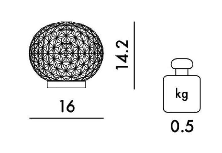 Kartell Mini Planet Ricaricabile