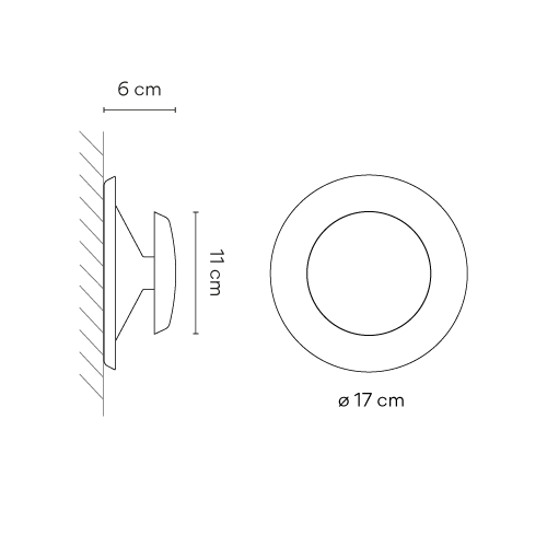 Vibia Top 1154 Parete ø17