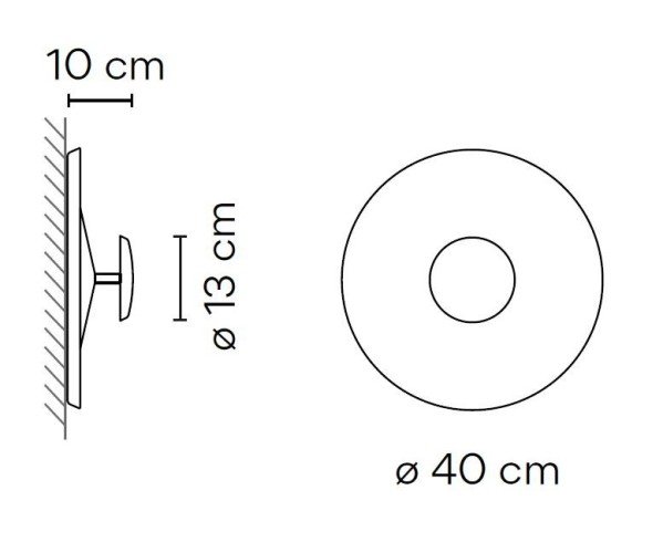 Vibia Top 1155 Parete ø40