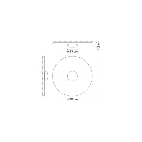 Vibia Top 1170 Parete/Soffitto ø90